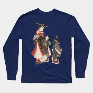 Courtesan and Attendants 1740s Long Sleeve T-Shirt